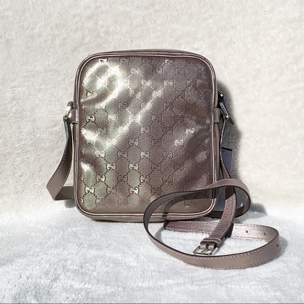 NWT Authentic Gucci “Imprime” Pilot Messenger Bag - Picture 3 of 8